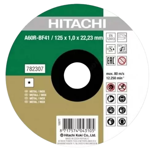 Disc debitat metal Hitachi 125x1x22,23 mm