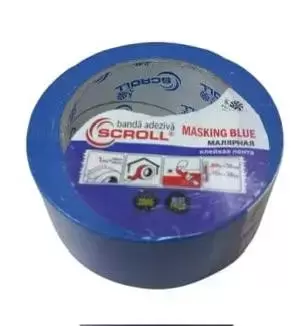 Banda de mascare Scroll albastru 48mm x 25m