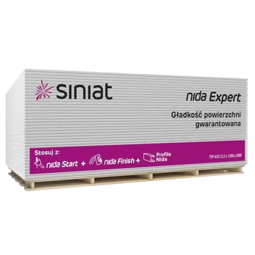 Gipscarton Nida Standart Siniat 9.5 x 1200 x 2000 mm